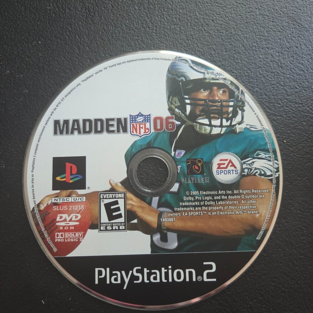 Sony PlayStation 2 EA games Madden NFL 06 loose disk good condition.
